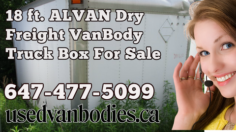 Alvan, used Alvan 18 ft. dry freight truck / van box, for sale Toronto Ontario. DB1810