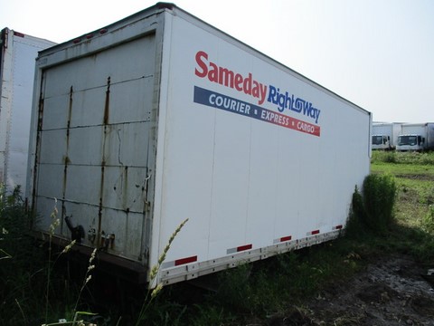 Installation for this used Multivans 18 ft. dry freight box, available to qualified buyers.
