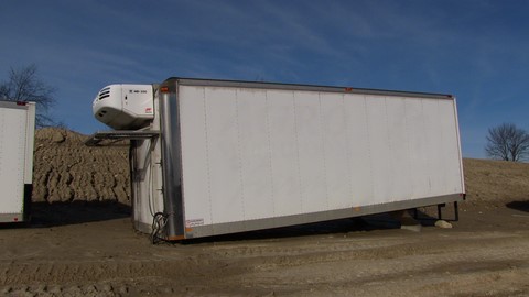 Used 24 ft. aluminum Durabody insulated truck box, body with reefer for sale Toronto Ontario -2