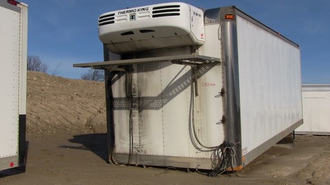 Used 24 ft. aluminum Durabody insulated truck box, body with reefer for sale Toronto Ontario -3
