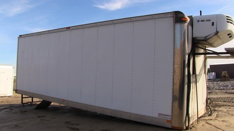 Used 24 ft. aluminum Durabody insulated truck box, body with reefer for sale Toronto Ontario -4