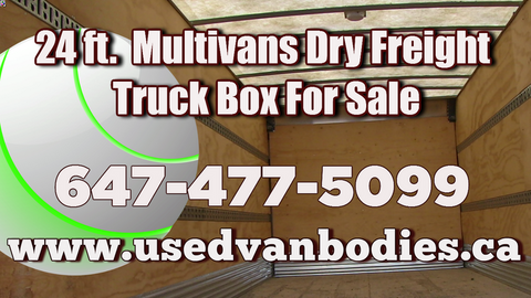 Multivans Truck Body, used Multivans 24ft. dry freight aluminum box for sale Toronto Ontario -1