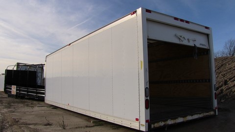 Multivans Truck Body, used Multivans 24ft. dry freight aluminum box for sale Toronto Ontario -4