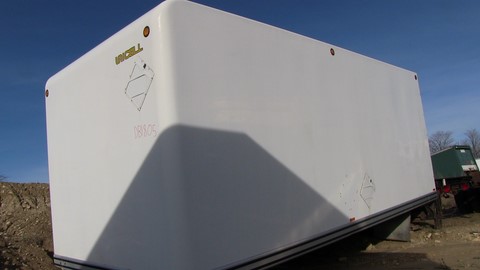 Used Unicell 18 ft. fiberglass, dry freight van / truck box for sale Toronto Ontario -1