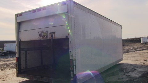 http://www.usedvanbodies.ca - Used 24 ft. aluminum Durabody insulated truck box, body with reefer for sale Toronto Ontario -5