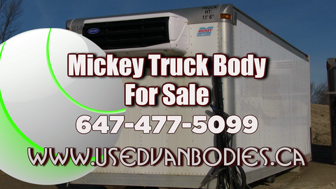 http://www.usedvanbodies.ca - Used 24 ft. aluminum Durabody insulated truck box, body with reefer for sale Toronto Ontario -6